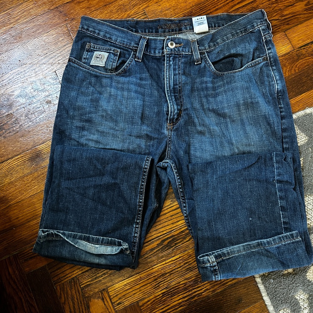 Cinch Men's Dark Blue Denim Shorts